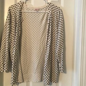 Black and cream cardigan